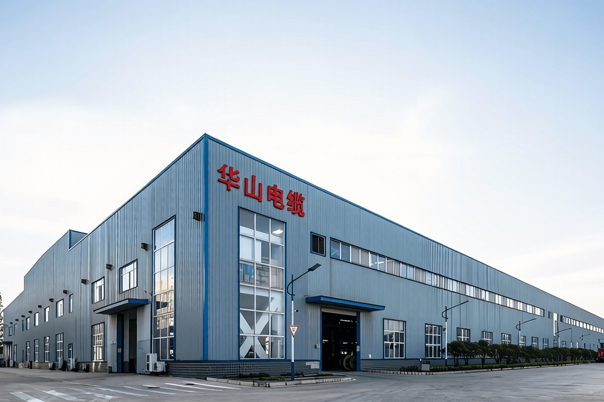 华山电缆现代化标准厂房外观